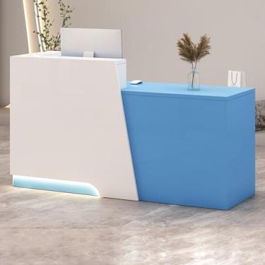 Imagem de Mesa de recepção, balcão de recepção, mesa de recepção de salão, mesa de recepção em pé, recepção pequena, balcão de loja, mesa de recepção em forma de L, caixa e balcão de recepção com balcão