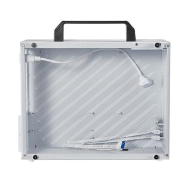 Imagem de Diydeg Gabinete para PC X2 ITX, compatível com placas-mãe MATX e ITX, fontes de alimentação ATX, placas de vídeo de até 335 mm, 6 suportes para ventoinhas, alça removível, PC gamer