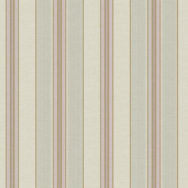 Imagem de Papel de Parede Waverly Stripes Lovers Lane Bege/Lilás WA7780 - Rolo: 10m x 0,52m