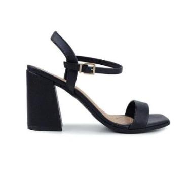 Imagem de Sandália Feminina Ramarim Plus Preta - 2241201-Feminino