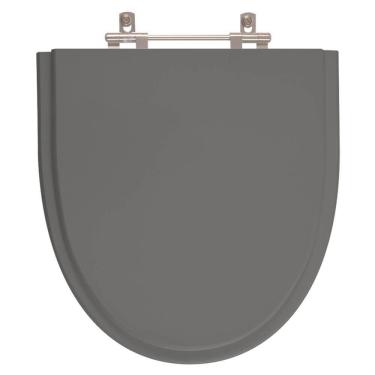 Imagem de Assento Sanitário Poliester Studio Ambar (cinza Escuro) Para Vaso Incepa