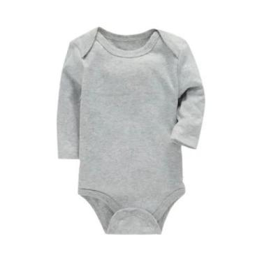 Imagem de Macacão Unissex De Algodão Manga Longa 3-24M Para Bebês Recém-Nascidos