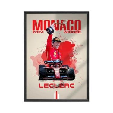 Imagem de Pôster Vintage Clássico De F1: Mapa De Pista De Carros De Corrida Em T