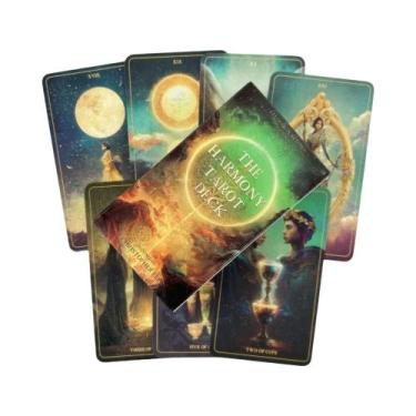 Imagem de Baralho De Tarô Noturno Com Design Único, Jogo De Adivinhação Para Cri