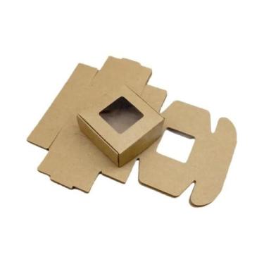 Imagem de Caixas De Presente De Papel Kraft Para Lembrancinhas De Natal, Embalag