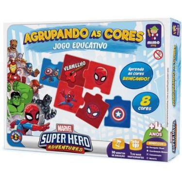 Imagem de Brinquedo educativo marvel agrupando as cores 32pe - MIMO - Brinquedos
