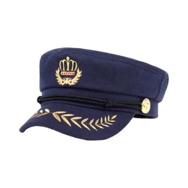 Imagem de Boina Preta Unissex - Primavera/Outono - Estilo Marinheiro, Militar e 