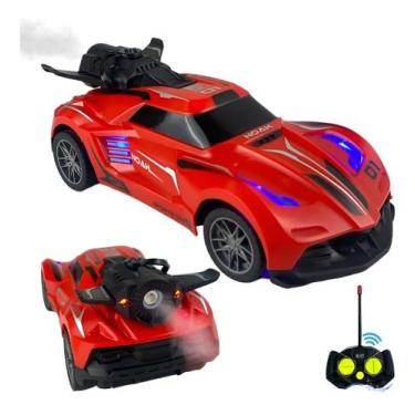 Imagem de Carrinho Controle Remoto Recarregável Solta Fumaça Com Led - Toyking