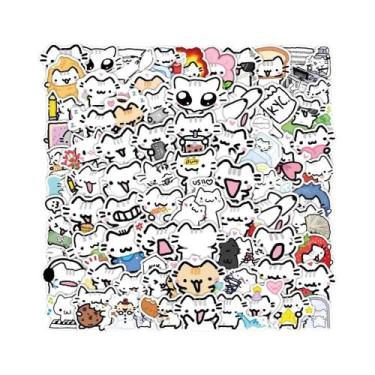 Imagem de Adesivos De Gato Cartoon Fofos 72PCS À Prova d'Água Para Laptop, Telef