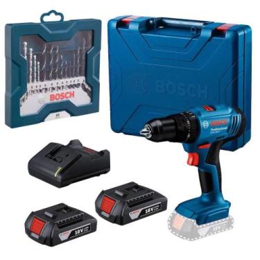 Imagem de Parafusadeira Furadeira Impacto 2 Baterias e Carregador GSB183LI c/Est