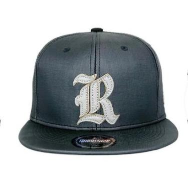 Imagem de Boné Rhino Size Los Rhino Wave1 Couro  Cinza-Masculino