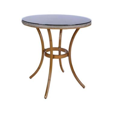 Imagem de Mesa de Alumínio com Estrutura de Bambu e Tampo - Just Home Collection