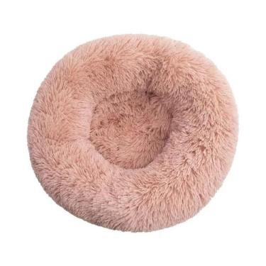 Imagem de Cama Para Gato Lavável Em Pelúcia, Super Macia, Formato De Donut, Colc