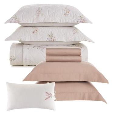 Imagem de Jogo de Colcha e Jogo de Lençol Queen Karsten 300 Fios Algodão Egípcio