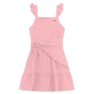 Imagem de Vestido infantil menina com lenço Brandili-Feminino