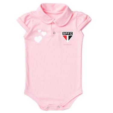 Imagem de Body São Paulo Bebe Recem Nascido Branco Ou Rosa Oficial Nf - Torcidab