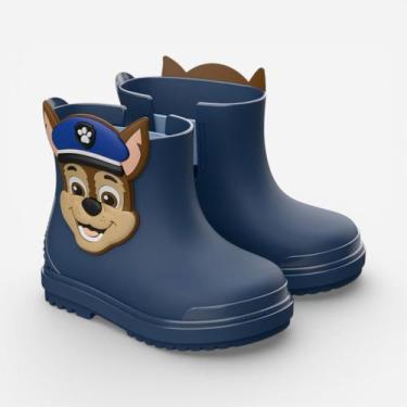Imagem de Galocha Patrulha Canina Chase Fall Rain Baby Azul - G KIDS  GRENDENE, 