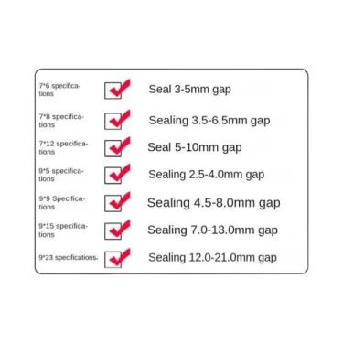 Imagem de Fita Adesiva De Vedação 5/10/20 Metros, Isolante Acústico, À Prova De 