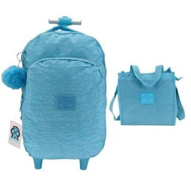 Imagem de Kit Mochila de Rodinha + Lancheira Up4You 51610 - Juvenil-Feminino