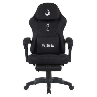 Imagem de Cadeira Gamer Rise Mode Z11, Ângulo Ajustável, Tecido, Preto - RM-CG-Z11-BK-Unissex