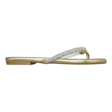 Imagem de Chinelo De Dedo Feminino Rasteirinha Moleca Brilho 5557.103-Feminino
