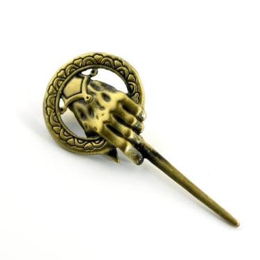 Imagem de Broche Game Of Thrones Mão Do Rei Bronze 7 Cm - Geek Marketplace