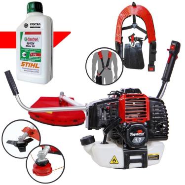 Imagem de Roçadeira Com ÓLEO STIHL RT43L Toyama Á Gasolina 2T 43cc 1,7HP Robusta de Alta Potência e Performance Ideal Para Manutenção de Rodovias