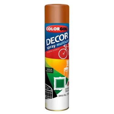 Imagem de Spray Decor Multiuso Marrom 360ml - Colorgin Para Metal, Madeira, Gess
