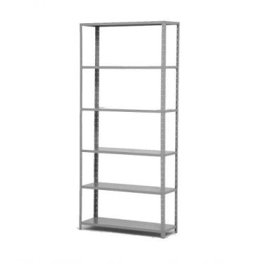 Imagem de Estante Leve De Aço 6 Prateleiras Cinza 198X91X40 Cm - Sa - SA MÓVEIS 