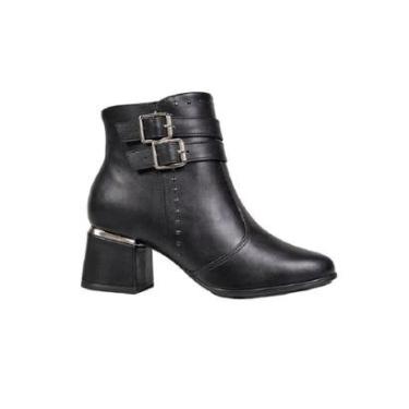 Imagem de Bota Cano Curto Feminino Modare 7082.108 Preto-Feminino