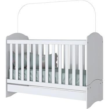 Imagem de Mini Henn Berço Bala De Menta 3 Em 1 Que Vira Cama Para Quarto De Bebê Menina E Menino...