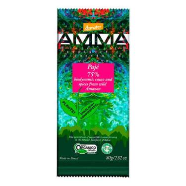 Imagem de Chocolate Orgânico 75% Pajé Amma 80g