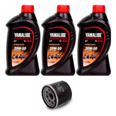 Imagem de Kit Troca Oleo 3l Yamalub 20w50 + 1 Filtro Óleo Xj6 - YAMAHA