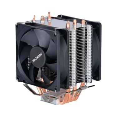 Imagem de Cooler De CPU RGB 90mm X99 4 Pinos Com 4 Heatpipes Para Intel LGA2011v