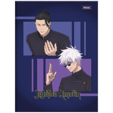 Imagem de Caderno Brochurao Grande 80fls Jujutsu Kaisen Capa Sortida - Foroni