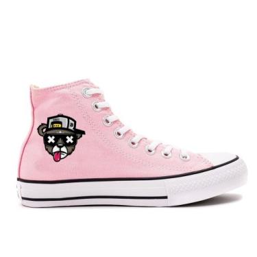 Imagem de Tênis All Botinha Urso Thug Street Infantil E Adulto Novidade, Rosa, 3