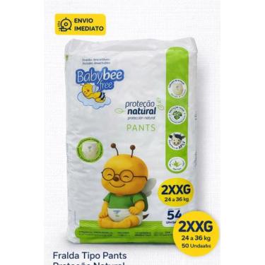 Imagem de Fralda pants baby bee free 2xxg 54un 28-35kg - Babybee