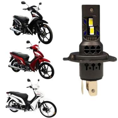 Imagem de Lâmpada de Led H4 Pk20 Farol Alto e Baixo Moto Shineray Super Branca E