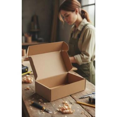 Imagem de 2x Caixas Papelão P/ Correios PAC SEDEX 27x18x9 - Lote 25und - Congrat