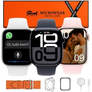 Imagem de Smartwatch Relógio Mini Série 11 Chatgpt Responde Whatsaapp Lançamento