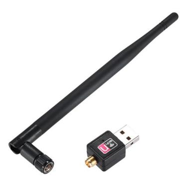 Imagem de Adaptador Wifi Usb 2.0 802.11n Com Antena Sem Fio 1800 Mbps 2.4ghZ - R