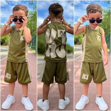Imagem de Conjunto infantil Dry-Fit 2 ao 14 Anos Bermuda e Camiseta - Kvani Joy,