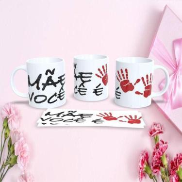 Imagem de Caneca de Porcelana 325ML Mães Estampa 77 Dia das Mães Branco Outras M