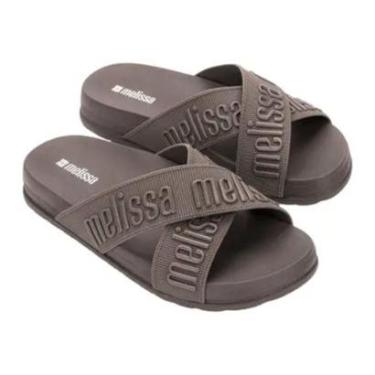 Imagem de Sandália Melissa Cozy Slide M-lover II Marrom Chique-Feminino