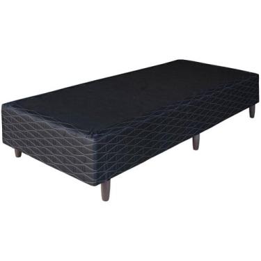 Imagem de Base Cama Box Solteiro Umaflex 88x38x188cm - Duomo, Preto, Solteiro Pa