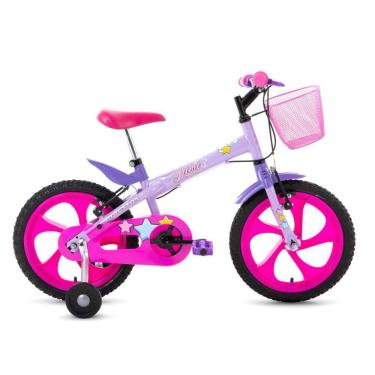 Imagem de Bicicleta Infantil Lumi Aro 16 com Cesta Freios V-Brake Houston