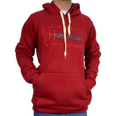 Imagem de Blusa De Moletom Country King Farm Bordô, Bordô, GG