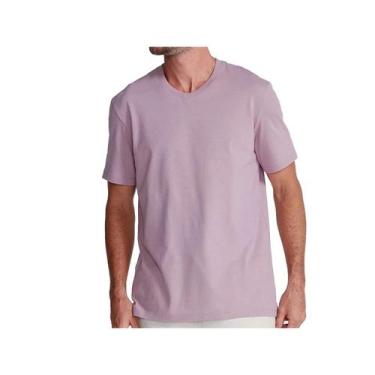 Imagem de Camiseta Hering Masculina Meia Manga 022b Lilas, P, Lilás