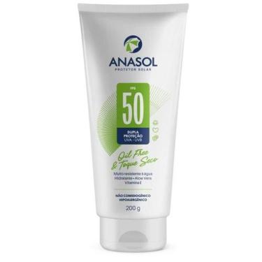 Imagem de Protetor solar corporal ANASOL FPS 50 oil free e toque seco 200gr