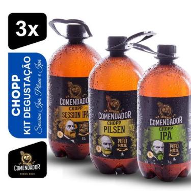 Imagem de Kit Chopp Comendador Pilsen, Session IPA e IPA - Cervejaria Comendador
